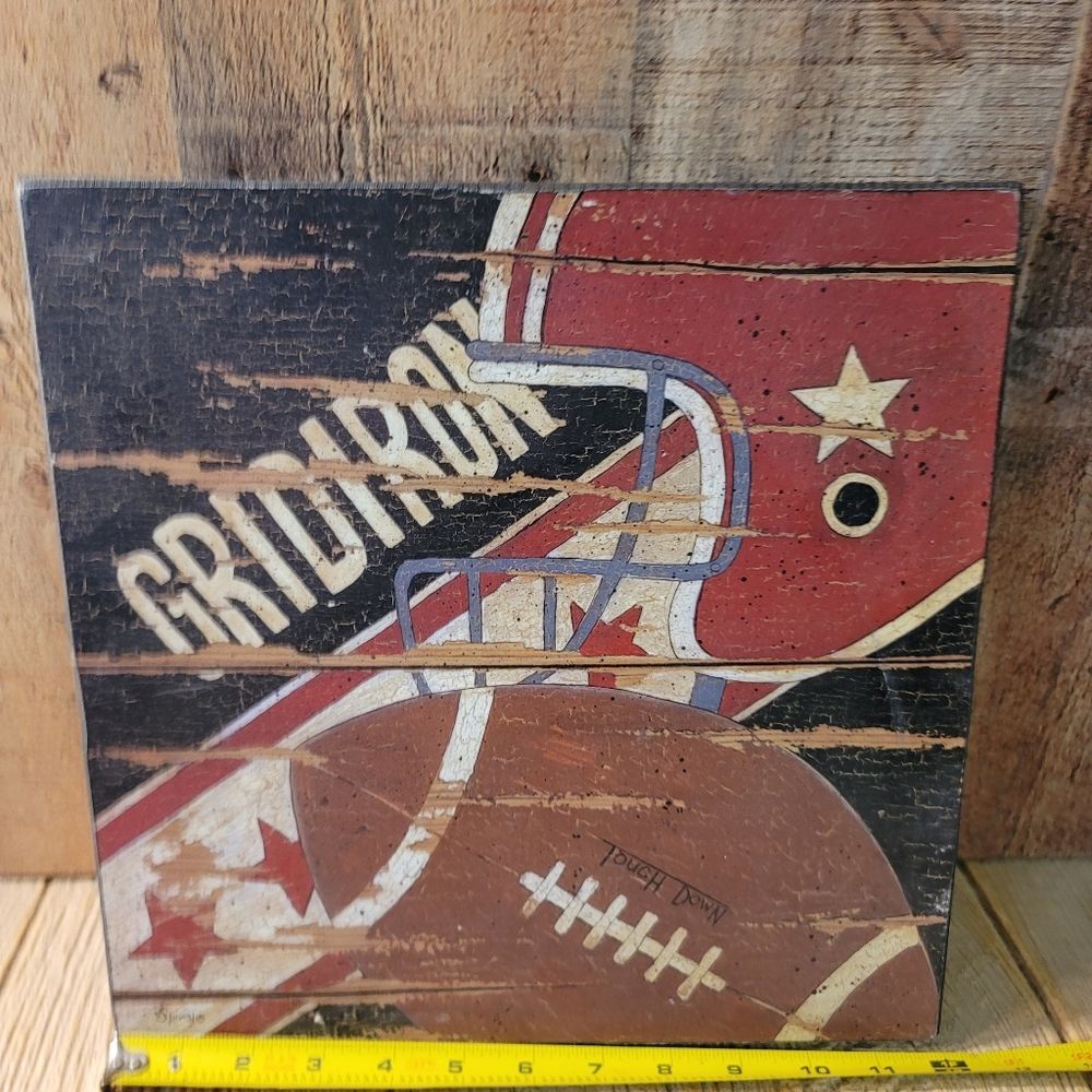 GridIron Hand Painted by Spivey Wall Hanging